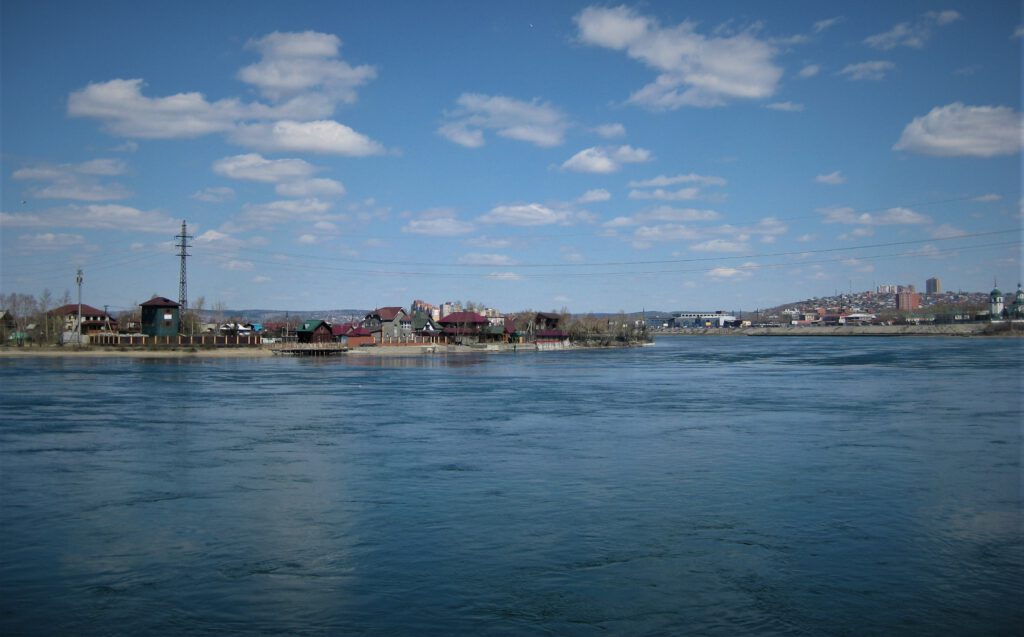 Blick über die Angara in Irkutsk