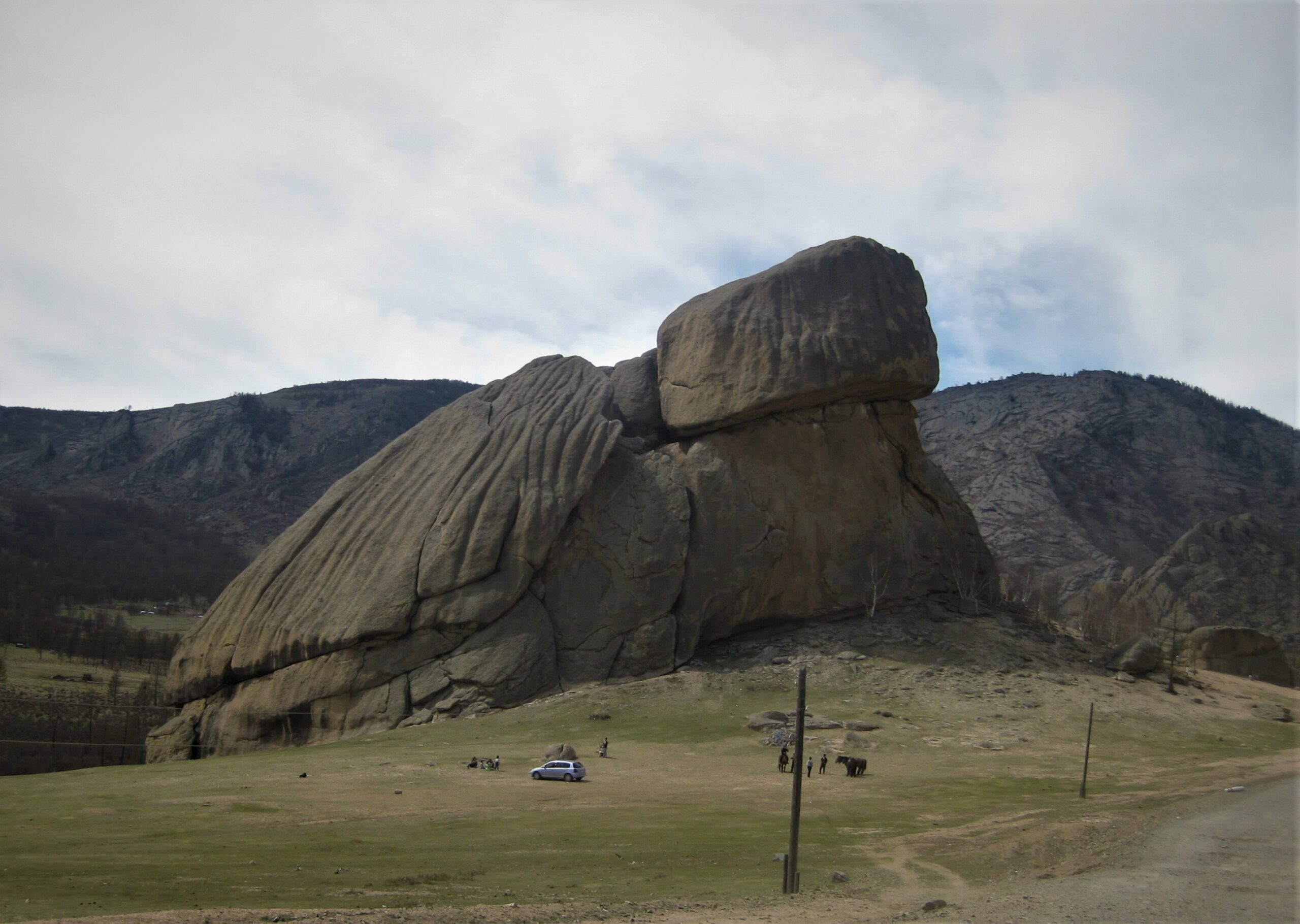 Turtle Rock Stein-Formation im Gorkhi-Tereldsch Nationalpark. Die Formation erinnert an eine Schildkröte. 